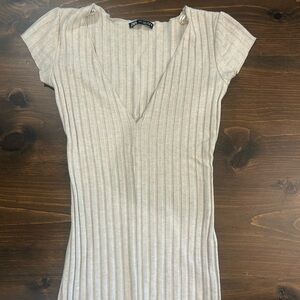 Zara ribbed maxi dress